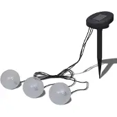 vidaXL Boules solaires LED flottantes 3 flammes pour étang piscine