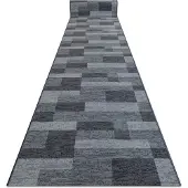 Rugsx TAPIS DE COULOIR antidérapant ICONA gris 100cm 100x280 cm