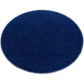 Rugsx Tapis SOFFI Cercle shaggy 5cm bleu foncé cercle 100 cm