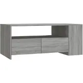 vidaXL Table basse Gris Sonoma 102x55x42 cm Bois composite