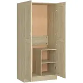 vidaXL Armoire Chêne Sonoma 82,5x51,5x180 cm Matériau dérivé du bois