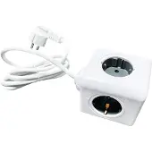 Technaxx 5004 Cube de prises blanc contact de protection 1 pc (5004)