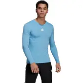 Adidas T-Shirt fonctionnel 'Team Base' bleu clair / blanc