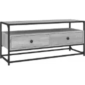 vidaXL - Armoire TV - 100x35x45 - cm - fait main - bois - gris - sonoma - couleur chêne