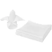 vidaXL Serviettes de table 10 pcs Blanc 50x50 cm