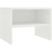 vidaXL Table de chevet Blanc 40x30x30 cm Bois d'ingénierie