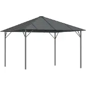 vidaXL Pavillon avec toit 3x3 m Anthracite