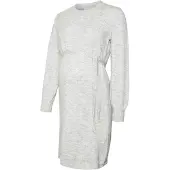 Mamalicious Robes en maille 'MLNew Anne' gris clair