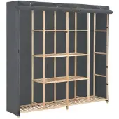 vidaXL Armoire Gris 173 x 40 x 170 cm Tissu