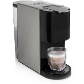 Princess Machine à café 249451 Multi Capsule - 5 en 1 - Compatible avec les capsules Nespresso et Dolce Gusto - Noir / Argent
