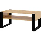 Homlando Table basse Nuka F 110x60 Artisan chêne noir