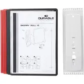 Sans marque Sherpa Support Mural 10 avec 5 Pochettes Rouge + 5 Pochettes Noir