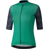 Shimano Femmes, Maillot de cyclisme, Yuri (XL), Vert, XL