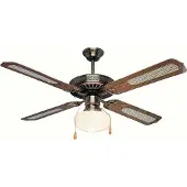 Orbegozo Ventilateur de plafond avec lumière cl 06132 m vieil or - 60w - ø132cm - 4 pales réversibles - 3 vitesses