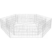 vidaXL Lit surélevé à gabion hexagonale 200x173x40 cm