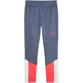 Puma Pantalon de sport 'individualCUP' gris / rouge sang / blanc