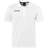 Kempa Poly Short Sleeve Polo Blanc S Homme