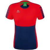 Erima T-shirt Six Wings New Navy/rouge - 40