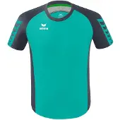 Erima Six Wings Maillot Manches Courtes Hommes - Columbia / Slate Grey | Taille: L