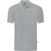 Jako Polo bio homme - Plaid gris clair