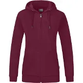 Jako Organic Kapuzenjacke Damen maroon 48