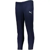 Puma Pantalon de sport 'TeamRise' bleu foncé / blanc