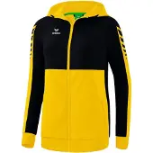 Erima Veste d'entraînement Six Wings avec capuche jaune/noir - 38