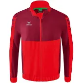 Erima Veste de sport rouge / lie de vin / blanc