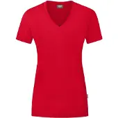 Jako T-shirt femme Organic, Couleur:rouge, Taille:48