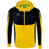 Erima Veste d'entraînement Six Wings avec capuche jaune/noir