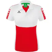 Erima Polo Six Wings Rouge/blanc - 38