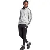 Adidas Basic 3 Stripes Fleece Tracksuit Gris XL / Regular Homme