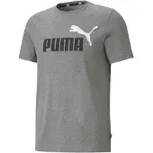 Puma T-Shirt fonctionnel 'ESS+' gris chiné / noir / blanc