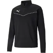 Puma Sweat de sport 'TeamRise' noir / blanc