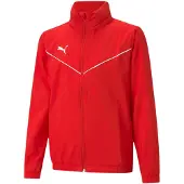 Puma Veste de sport 'TeamRise' rouge / blanc