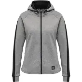 Hummel Veste de survêtement 'Essi' gris chiné / noir