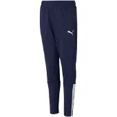Puma Pantalon de sport bleu marine / blanc