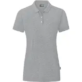 Jako Organic Polo Femme - Plaid gris clair