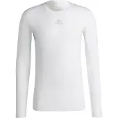 Adidas Hommes, T-shirt de sport, T-shirt à manches longues Techfit pour hommes (XL), Blanc, XL