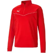 Puma Sweat de sport 'TeamRise' rouge / blanc