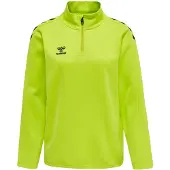 Hummel Sweat de sport jaune fluo / noir