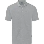 Jako Organic Polo Stretch Hommes - Gris clair chiné