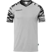 Uhlsport Goal 25 Maillot manches courtes Homme - Gris foncé chiné / Noir