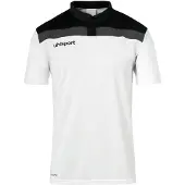 Uhlsport Offense 23 Polo Enfants - Blanc / Noir / Anthracite