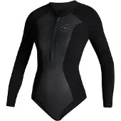 Mystic Sway Longarm Black Serie 2/2 Mm Woman Long Sleeve Front Zip Shorty Noir XS Femme