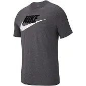Nike T-Shirt 'Icon Futura' gris chiné / noir / blanc
