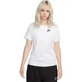 Nike T-shirt 'Club Essential' noir / blanc