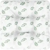 vidaXL Coussin De Palette Motif De Feuilles 60x60x12 Cm Tissu