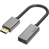 Hama Adaptateur vidéo, f. DisplayPort - port HDMI, Ultra-HD 4K@60Hz, alu