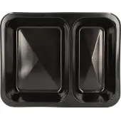 Starpak Plateaux pour micro-ondes - divisél, Contenant à usage unique, Noir